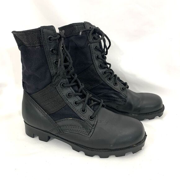 Rothco Military Jungle Boots 8 Inch - Black Size 4R - Picture 1 of 11